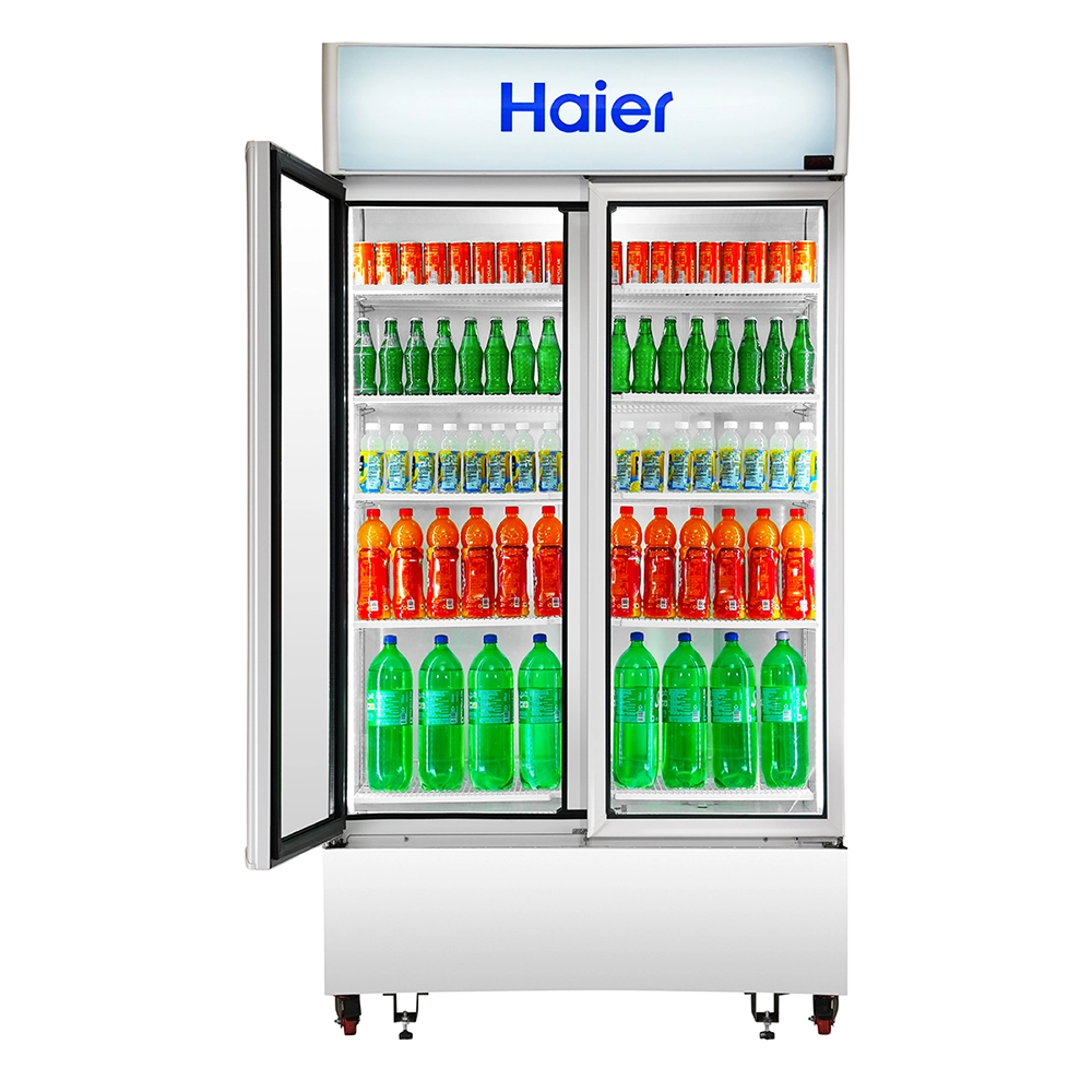 Haier 1050L Double Door Visi Cooler with (1+3 Yr Warranty )